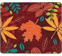 Confort Tapis de Souris, Feuilles colorées Feuilles d'érable abstraites complètes Gamer Mouse Pad Base en Caoutchouc Tapis Souris pour Claviers Souris Ordinateur