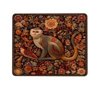 Confort Tapis de Souris Gamer, Fleur colorée inspirée des Fleurs d'automne Gamer Mouse Pad Base en Caoutchouc Tapis de Souris pour Jeux Joueurs Professionnels PC