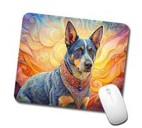 Confort Tapis De Souris Gaming Bouvier Australien Art Bohème Français 25X30Cm, Souris De Bureau Antidérapante Tapis De Souris De Jeu pour Ordinateur Jeux Joueurs Professionnels