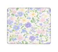 Confort Tapis de Souris Gaming, Fleur de Printemps Fleur Violette Pastel Gamer Mouse Pad Base en Caoutchouc Tapis de Souris d'Ordinateur pour Les capteurs de Jeu Claviers Souris