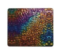 Confort Tapis de Souris Gaming, Imprimé Peau de Serpent Classique Gaming Mousepad Base en Caoutchouc Tapis de Souris pour Bureau Claviers Ordinateur