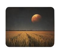 Confort Tapis de Souris Planète géante se Levant sur Un Champ de blé Mousepad Gamer Mouse Pad 25x30cm pour Joueurs Professionnels,Bureau,PC
