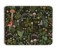 Confort Tapis Souris Vintage Fleur Champignon Plante de Fleur sorcière botanique Sombre Gamer Mouse Pad Gaming Mousepad 25x30cm pour Joueurs Professionnels,Ordinateur,Les capteurs de Jeu