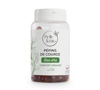 CONFORT URINAIRE MASCULIN & ÉQUILIBRE DE LA VESSIE - Pépins de Courge - 120 Capsules - Cure 1 Mois - Complément Alimentaire BELLE&BIO - Fabriqué en France