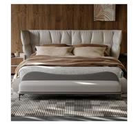 Confortable Banc de Bout lit, Banc Long en Cuir, Chambre rembourré Moderne for Salon, Hall d'entrée intérieure(Grigio,180 * 45 * 55cm)