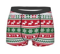 Confortable Calecon Contexte De Noël,Anti-Frottement Uomo Caleçon Ceinture Élastique Boxers