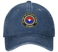 Confortable Casquettes Sports Ancien Combattant De La 9E Division De L'Armée Chapeau De Golf Anti Soleil Casquette De Camionneur pour Adulte Outdoor Randonnée