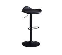 Confortable Chaise de Bar Mode Chaise Haute en Fer Peut soulever et pivoter la lumière Tabouret Haut Luxe Moderne Simple Dossier tabourets(Noir)