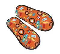 Confortable Chausson Hiver Camion Mon-Ster, Dessin Animé De Camion Pantoufles À La Maison Anti-Slip Pantoufle D'Intérieur Pour Chambre, Maison, Hôtel M