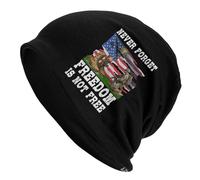 Confortable Cycling Cap N'Oubliez Jamais Que La Liberté n'est Pas Gratuite. Journée Commémorative Américaine. Slouch Beanie Moderne Chapeaux De Course pour Le Sport, La Course, Adultes