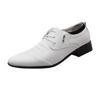 Confortable Mariage Chaussures décontractées Costume Hommes Chaussures Dentelle Cuir Chaussure Hommes Chaussures en Cuir pour Hommes Sandales Homme Taille 9 Talons pour Hommes Bout Fermé Argent