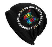 Confortable Slouch Beanie Lutte Contre Les Papillons : Sensibilisation À l'Autisme Casquette Coupe-Vent Moderne Chapeau De Ski pour Le Camping, Running, Ski