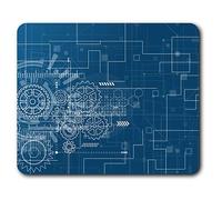 Confortable Tapis de Souris - Ingénieur mécanicien Technologie 23,5 x 19,6 cm (9,3 x 7,7 Pouces) pour Les Ordinateurs et Ordinateurs Portables, de Bureau, Cadeaux, Base antidérapante - RM2387