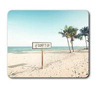 Confortable Tapis de Souris - Surfs Up Surf Plage x 23,5 fraîches 19,6 cm (9,3 x 7,7 Pouces) pour Les Ordinateurs et Ordinateurs Portables, de Bureau, Cadeaux, Base antidérapante - RM2465