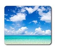 Confortable Tapis de Souris - Tropical Paradise Blue Sky Beach 23,5 x 19,6 cm (9,3 x 7,7 Pouces) pour Les Ordinateurs et Ordinateurs Portables, de Bureau, Cadeaux, Base antidérapante - RM24595