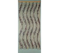 CONFORTEX - Rideau de Porte en maïs spiralé - Style Naturel et Rustique pour intérieur ou extérieur - Installation Facile - 90x200 cm Beige