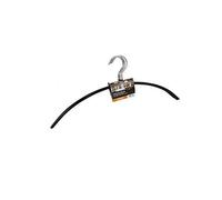 Confortime Lot de 3 cintres ovales en métal Rubber, Multicolore, Taille Unique