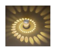 Confozen Applique Murale LED Design Spirale 3W - Lampe Créative à Effet de Projection Lumineuse - Décoration Murale Moderne pour Salon, Chambre, Couloir & Ambiance Hôtel - Aluminium Haute Qualité.