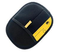 Confozen Gant Anti-Poils Électrostatique pour Chien et Chat, Tissu Maillé Respirant, 24x18 cm, Noir et Jaune, Brossage Bidirectionnel