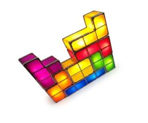 Confozen Lampe Tetris LED Modulaire Multicolore, Veilleuse Puzzle DIY en ABS, Déco Gaming Chambre et Bureau