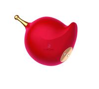 Confozen Masseur Intime Féminin, Vibrant, Rouge, ABS et Silicone, LCC-Confozen-171, Étanche, 6,8x6x8,5 cm, Rechargeable USB, 10 Modes de Vibration