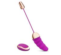 Confozen® Masseur Personnel en Silicone, Violet, 22.3cm, 36 Fréquences de Vibration, 8 Vitesses, Télécommande 20m, Étanche, Rechargeable