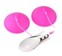 Confozen Stimulateur de Poitrine en Silicone, Rose, Télécommandé, Dimensions 12.5 x 8.5 x 11 cm, Rechargeable USB, Vibration Silencieuse