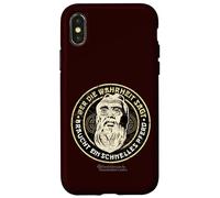 Confucius Inscription en Allemand « Wer Die Wahrheit SAGT Konfucius » Coque pour iPhone X/XS