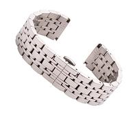 Cong Yi 18mm 20mm 22mm Bracelet De Montre en Acier Inoxydable Bracelet Argent Poli Hommes Luxe Remplacement Métal Bracelet De Montre Bracelet Accessoires(Silver_20mm)