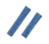 Cong Yi Bande de surveillance Compatible avec la bracelet de Breitling Compatible avec Navitamin World Ceinture Superocéenne Avenker 20/22/24mm Logo(Sky blue bamboo,WITHOUT BUCKLE_24MM)