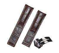 Cong Yi Bracelet de montre classique en cuir de vache 20/22/24 mm compatible avec TAG HEUER CARRERA Aquaracer Monaco Bracelet de montre souple de qualité, 22mm