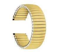 Cong Yi Bracelet de montre élastique en acier inoxydable for hommes et femmes, 12 mm, 14 mm, 16 mm, 18 mm, 20 mm, 22 mm, extensible, accessoires(Gold,14mm)