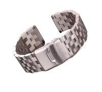 Cong Yi Bracelet de montre en acier inoxydable 18 mm, 20 mm, 22 mm, 24 mm, for femmes et hommes, bracelet en métal brossé massif, compatible avec les accessoires Gear S3(20mm)
