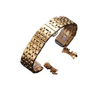 Cong Yi Bracelet de montre en acier inoxydable compatible avec Tissot et Citizen, compatible avec les bracelets de montre 12/13/14/16/17/18/19/20/21/22/23/24 mm(Gold,18mm)