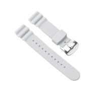 Cong Yi Bracelet de montre en caoutchouc et silicone 22 mm, compatible avec Seiko n° 5 SKX009 Prospex Water Ghost, bracelet sport étanche for homme, accessoires(White-vertical)