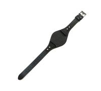 Cong Yi Bracelet De Première Couche Compatible Avec Les Montres Fossil ES4113, ES3625, ES3616, ES3838 Et ES4114 (18 Mm) En Cuir Véritable(Litchi Black,18mm Silver-K1)