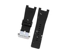 Cong Yi Bracelet En Silicone Étanche De 32 Mm Compatible Avec Le Bracelet De Montre Diesel For DZ1216 DZ1273 DZ4246 DZ4247 DZ287 Bracelet De Poignet Doux Et Respirant(Silver buckle)