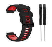 Cong Yi Bracelet extérieur de remplacement en acier avec boucle en silicone Compatible avec Garmin- Forerunner 735xt/220/230/235/620/630 for montre intelligente(2)