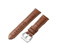 Cong Yi Nouveau Bracelet En Cuir Véritable Crazy Horse En Cuir Fait À La Main Épais Bracelet For Hommes Compatible Avec Panerai Strap 20 22 24 26mm(Slub dark brown,26mm)