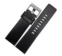 Cong Yi Watchband de cuir 22 24 26 28 22 mm Bracelet 32mm Ajustez for la bande de montre diesel Bracelet de DZ4343 DZ7293 DZ7333 Groupe de surveillance(Black silver buckle,32mm)