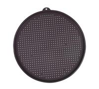 CONGARTENO 1 pièce Plaque Silicone Antiadhésive Ronde Tapis de Cuisson Perforé pour Four et Airfryer pour Pâtisseries et Pizzas