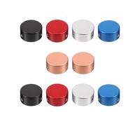 CONGARTENO 10 Pièces Boutons de Pédale de Guitare en Aluminium Multicolores, Robustes et Confortables, pour Pédale D'effet Guitare Classique et Électrique