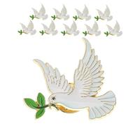 CONGARTENO 10 Pièces Broche Paix Épingle Élégante Résistante Décoloration Accessoire pour Vêtements Femme Cadeau Symbolique Harmonie Bonnes Intentions