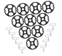 CONGARTENO 10 pièces Crochets Métalliques Robustes et Clips de Fixation pour Housses de Siège Voiture Lot de Maintien Sécurisé et Protection Antidérapante des Sièges Auto