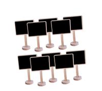 CONGARTENO 10 Pièces Lot de Mini Tableaux Noirs avec Chevalet Ardoises Décoratives Légères pour Mariage Fête Buffet et Messages Personnalisés