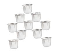 CONGARTENO 10 Pièces Lot de Passoires à Thé Acier Inoxydable Filtres à Thé Fin pour Vrac Accessoires pour Théière et Tasse Résistantes Faciles à Ranger