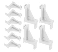 CONGARTENO 10 pièces Lot de Pinces Support Étagère Réfrigérateur Plastique Résistant Clips Ajustables pour Congélateur et Frigo Américain Crochet de Maintien Polyvalent pour Étagères de