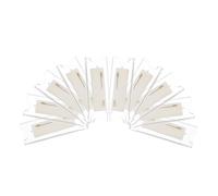 CONGARTENO 10 Pièces Lot de Porte Badges Officier Transparent Porte Noms Réutilisables avec Épingle Large Didentité et Pratique pour Écoles Hôtels et Entreprises