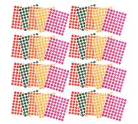 CONGARTENO 100 Feuilles Gommettes Rondes Colorées Adhésives pour Marquage Organisation et Scellement Étiquettes Autocollantes DIY pour Enveloppes et Loisirs Créatifs