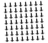 CONGARTENO 100 pièces Clips Panneau Porte Voiture Nylon Noir Fixations Plastiques pour Garniture Intérieure Agrafes de Retenue Compatibles Accessoires Auto Durables